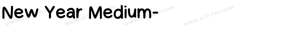 New Year Medium字体转换